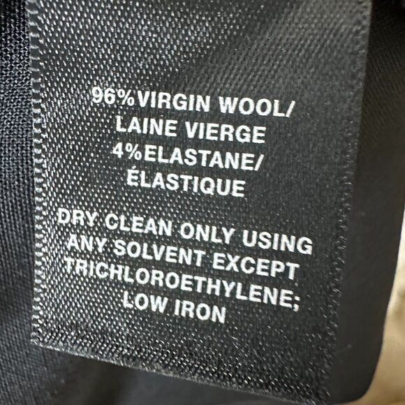 Lafayette 148 Womens Irving Pants Stretch Virgin Wool Straight Leg Black Size 10 - Picture 7 of 10